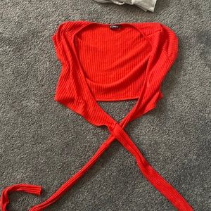 Crop red shirt from shein size extra small
